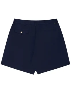 Malbon Shorts|Classic Pleated Short - Navy