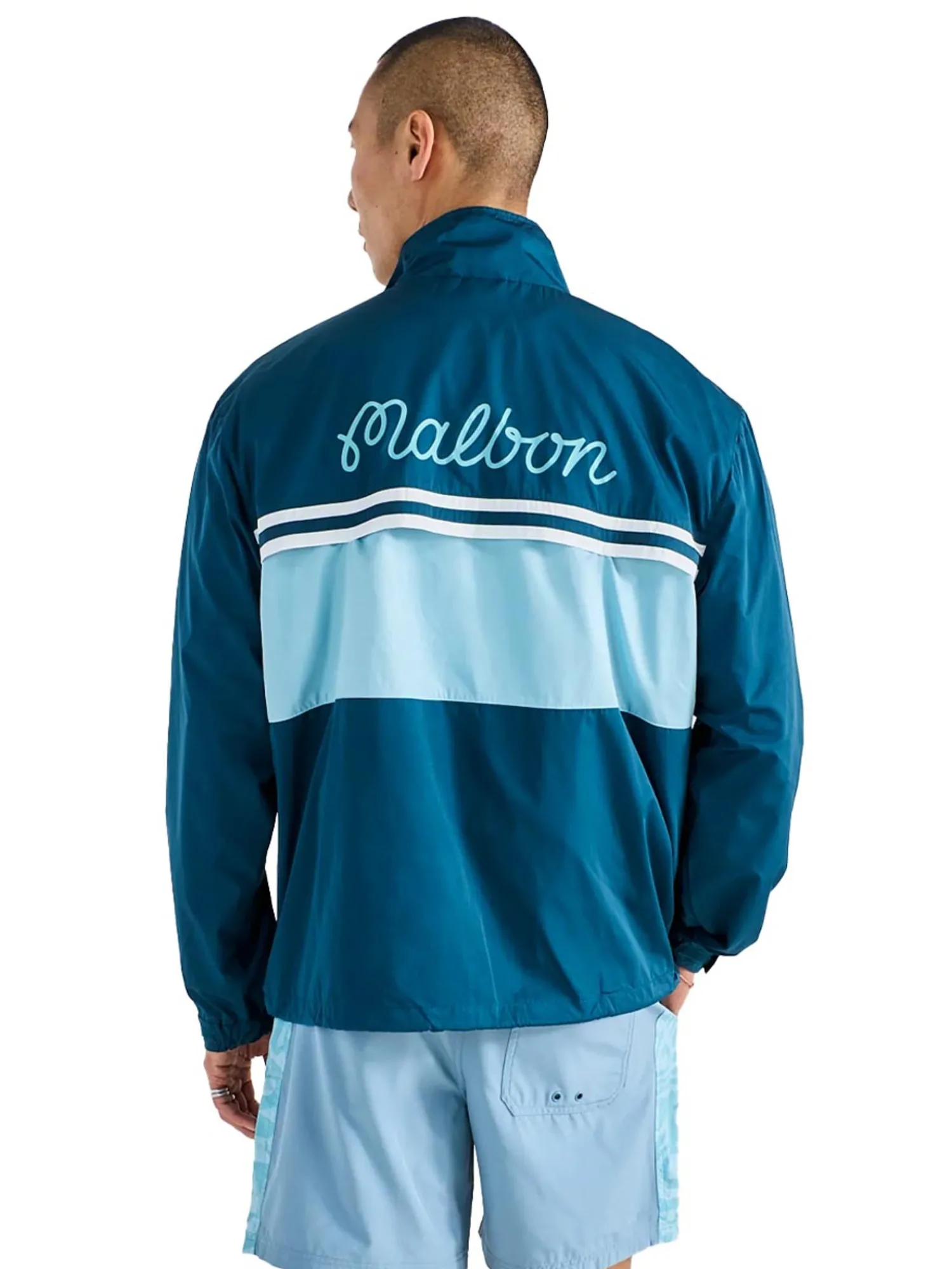 Malbon Jumpers|Wind & Rain Wear|Costanzo Windbreaker - Ocean