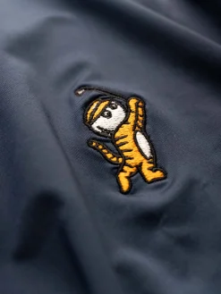 Malbon Shirts|Evergreen Tiger Buckets Performance Pique Polo - Navy