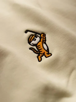 Malbon Jumpers|Evergreen Tiger Buckets Crewneck Sweatshirt - Natural