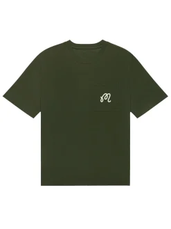 Malbon Shirts|Gelato Stand Pocket T-Shirt - Cypress Green