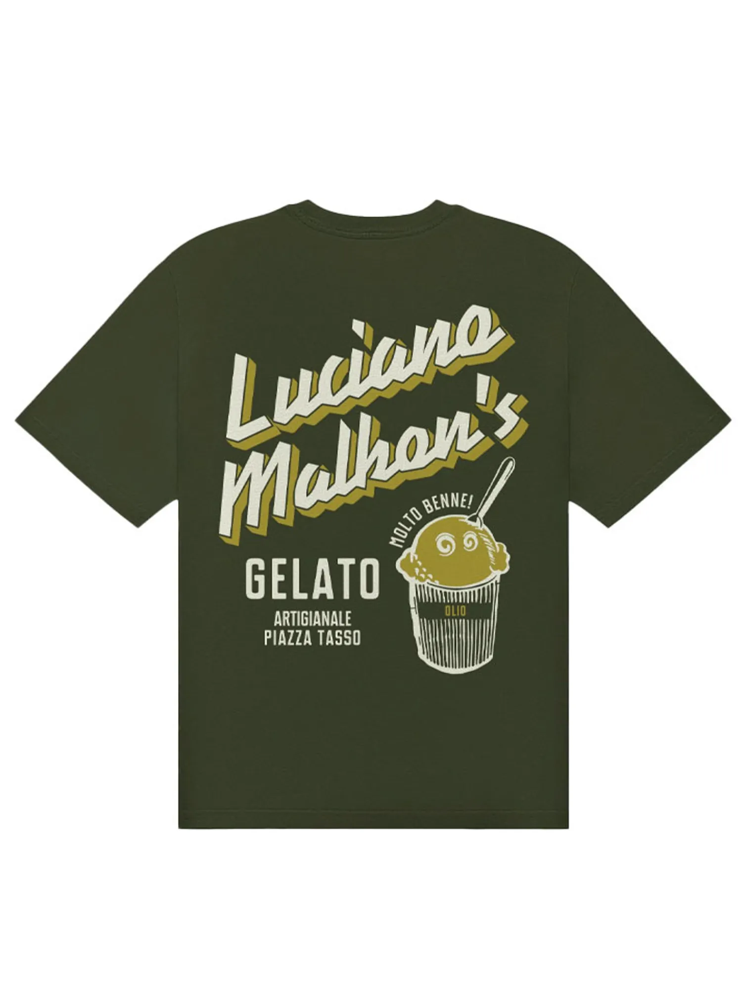 Malbon Shirts|Gelato Stand Pocket T-Shirt - Cypress Green