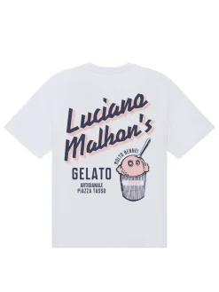 Malbon Shirts|Gelato Stand Pocket T-Shirt - White