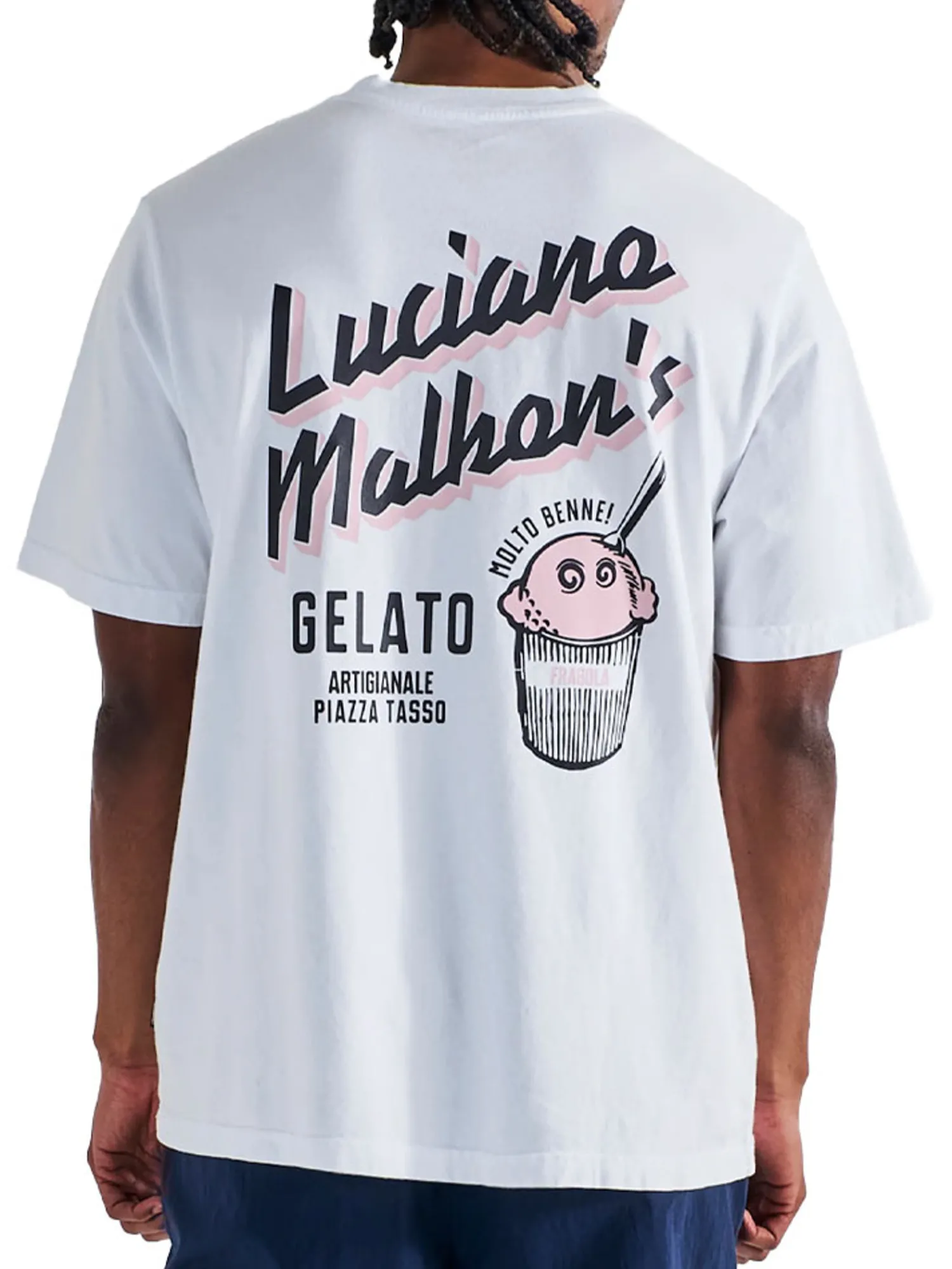 Malbon Shirts|Gelato Stand Pocket T-Shirt - White
