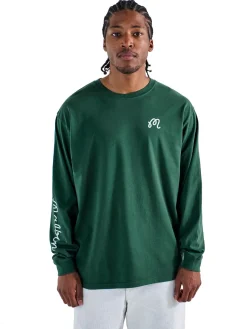 Malbon Shirts|Gorse Long Sleeve Tee - Forest