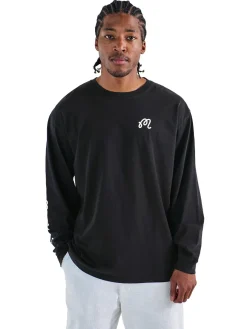 Malbon Shirts|Gorse Long Sleeve Tee - Black