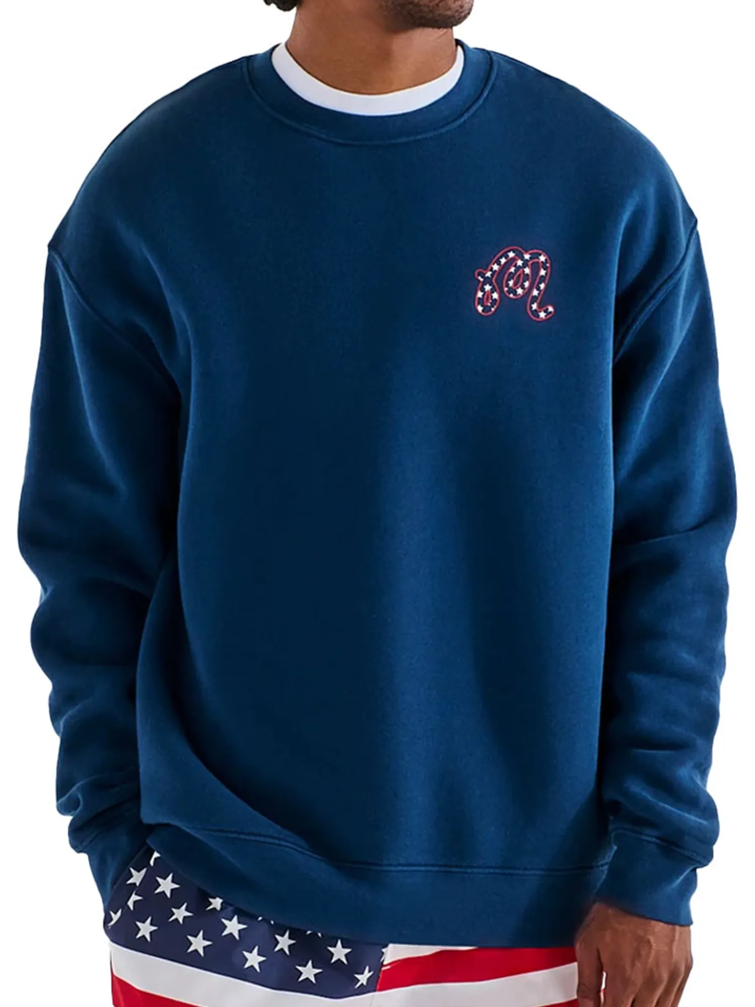 Malbon Jumpers|In Golf We Trust Sweatshirt - Navy