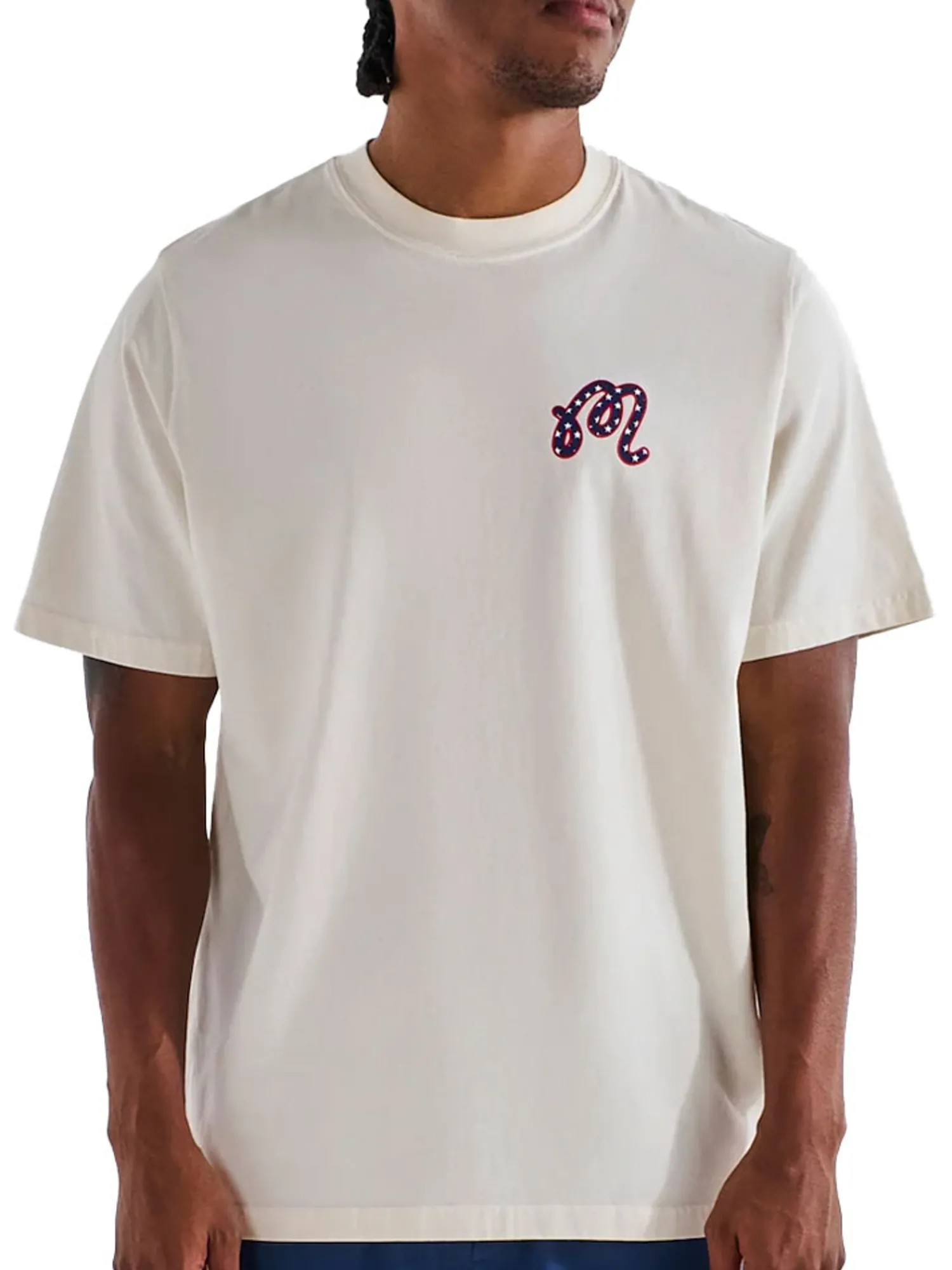 Malbon Shirts|In Golf We Trust Short Sleeve Tee - Natural