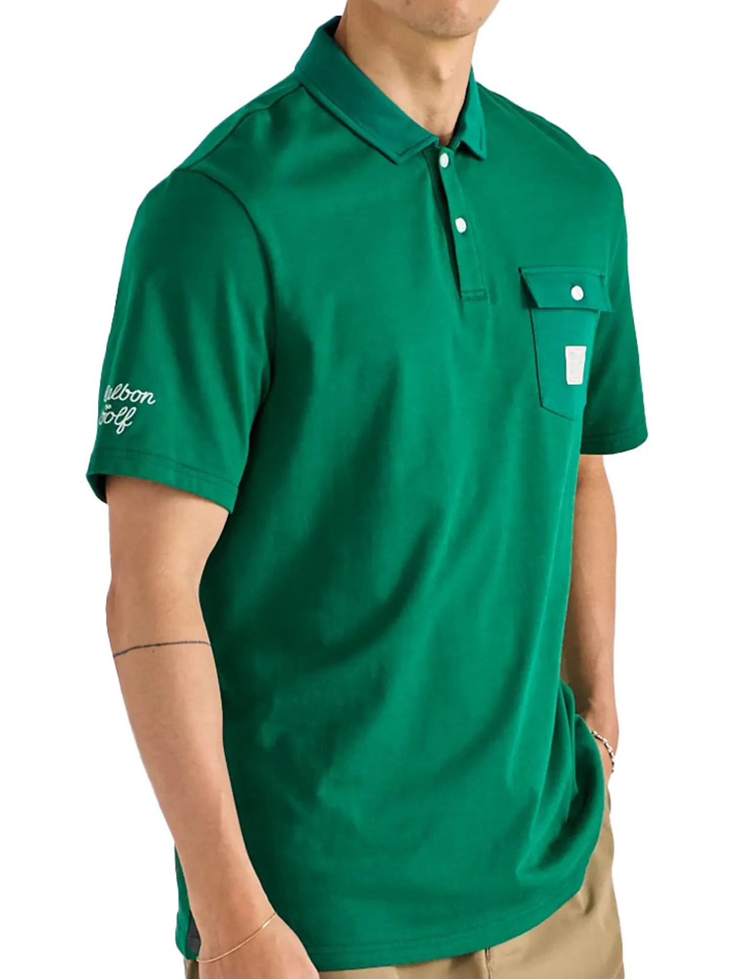 Malbon Shirts|Jovis Solid Polo - Kelly Green