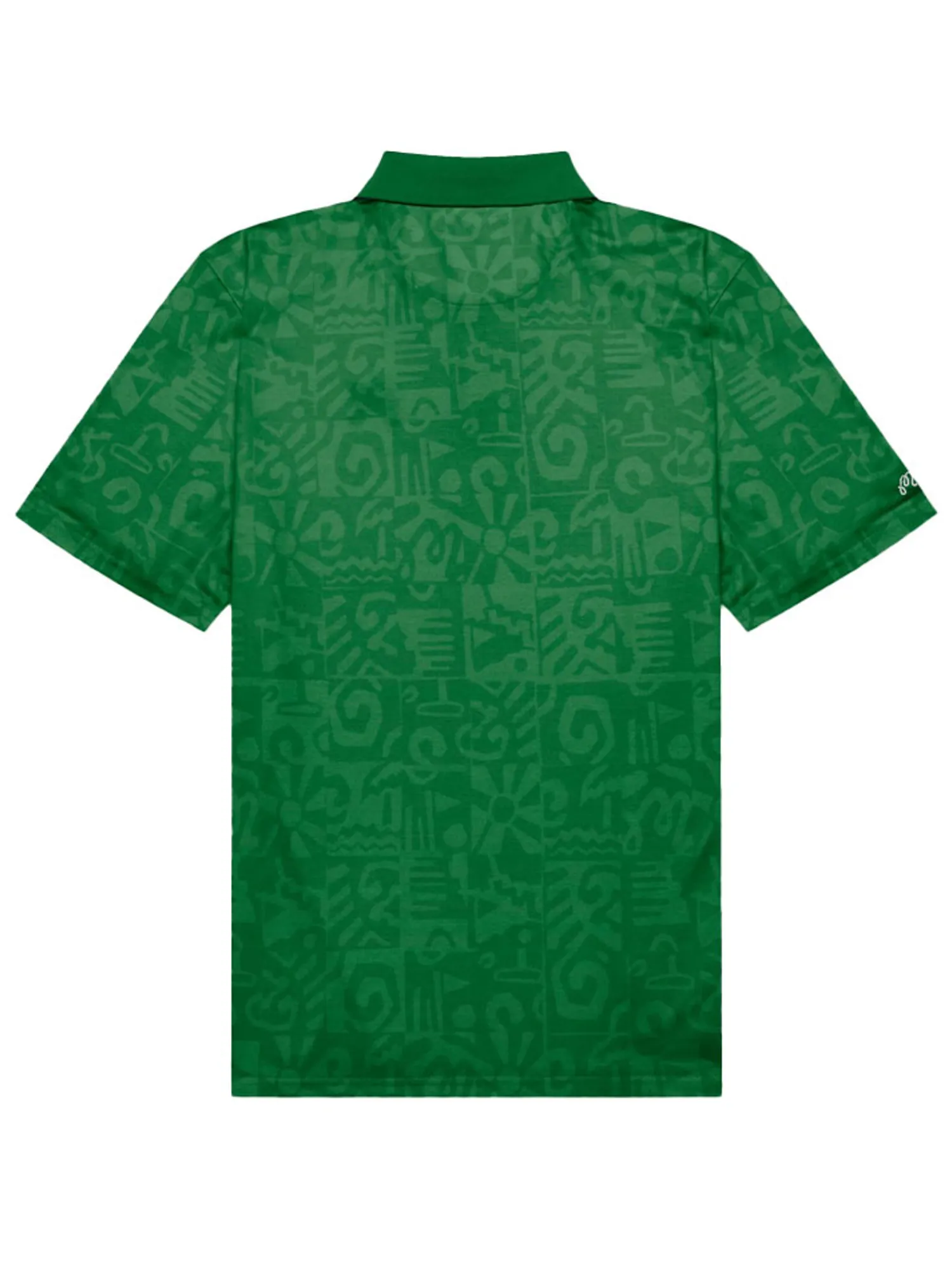 Malbon Shirts|Mezzo Performance Pique Printed Polo - Kelly Green