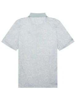 Malbon Shirts|Mezzo Performance Pique Printed Polo - Silver