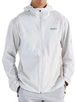 Malbon Jumpers|Performance Full Zip Shell Jacket - White