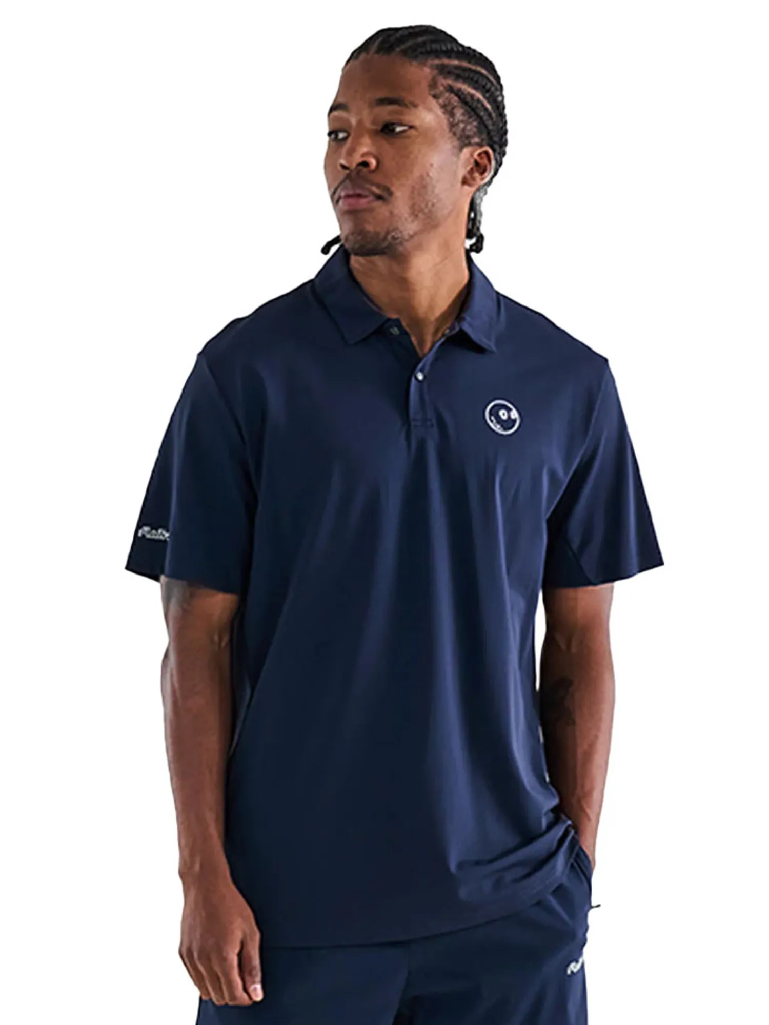 Malbon Shirts|Performance Pique Polo - Navy