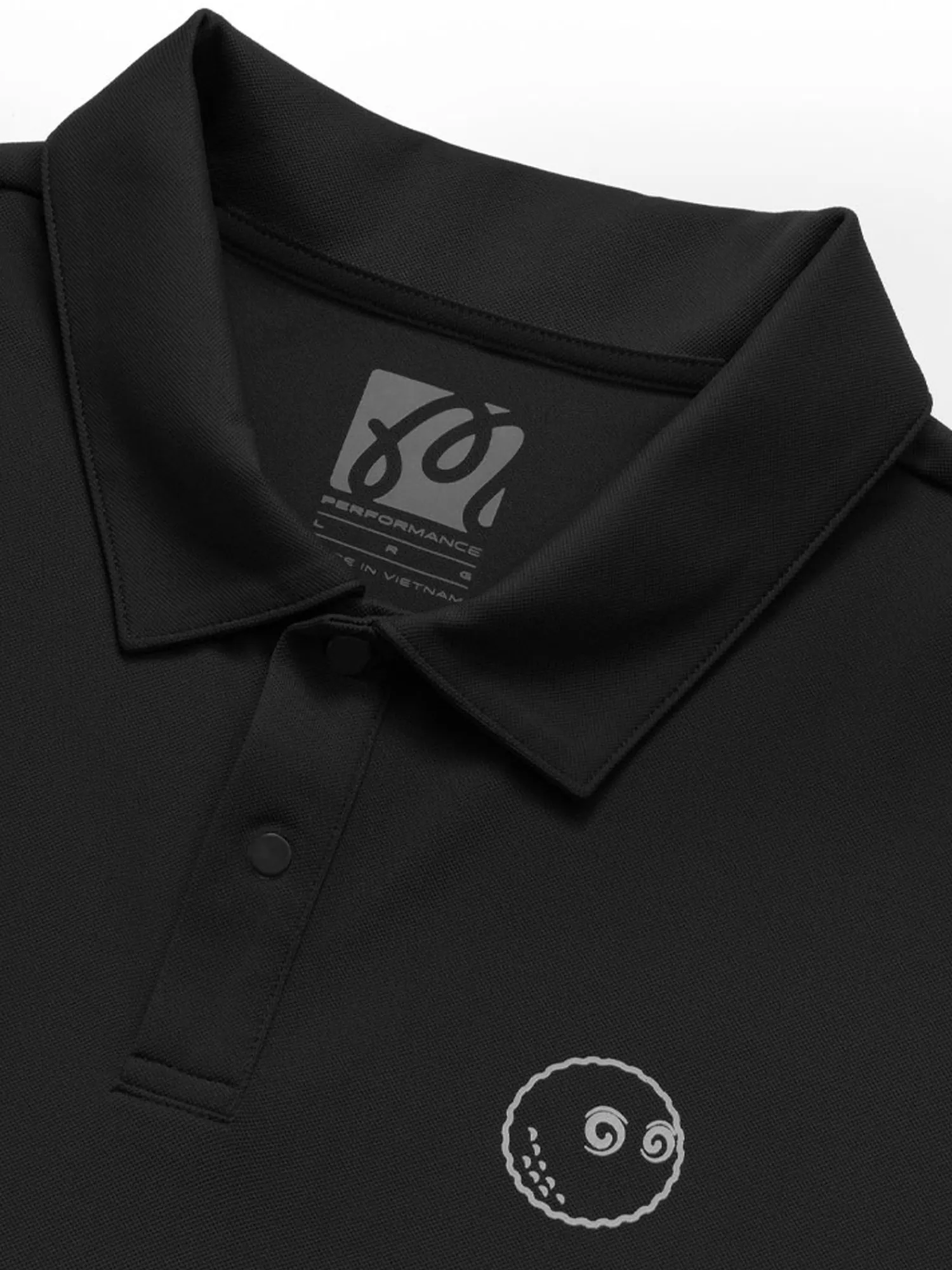 Malbon Shirts|Performance Pique Polo - Black