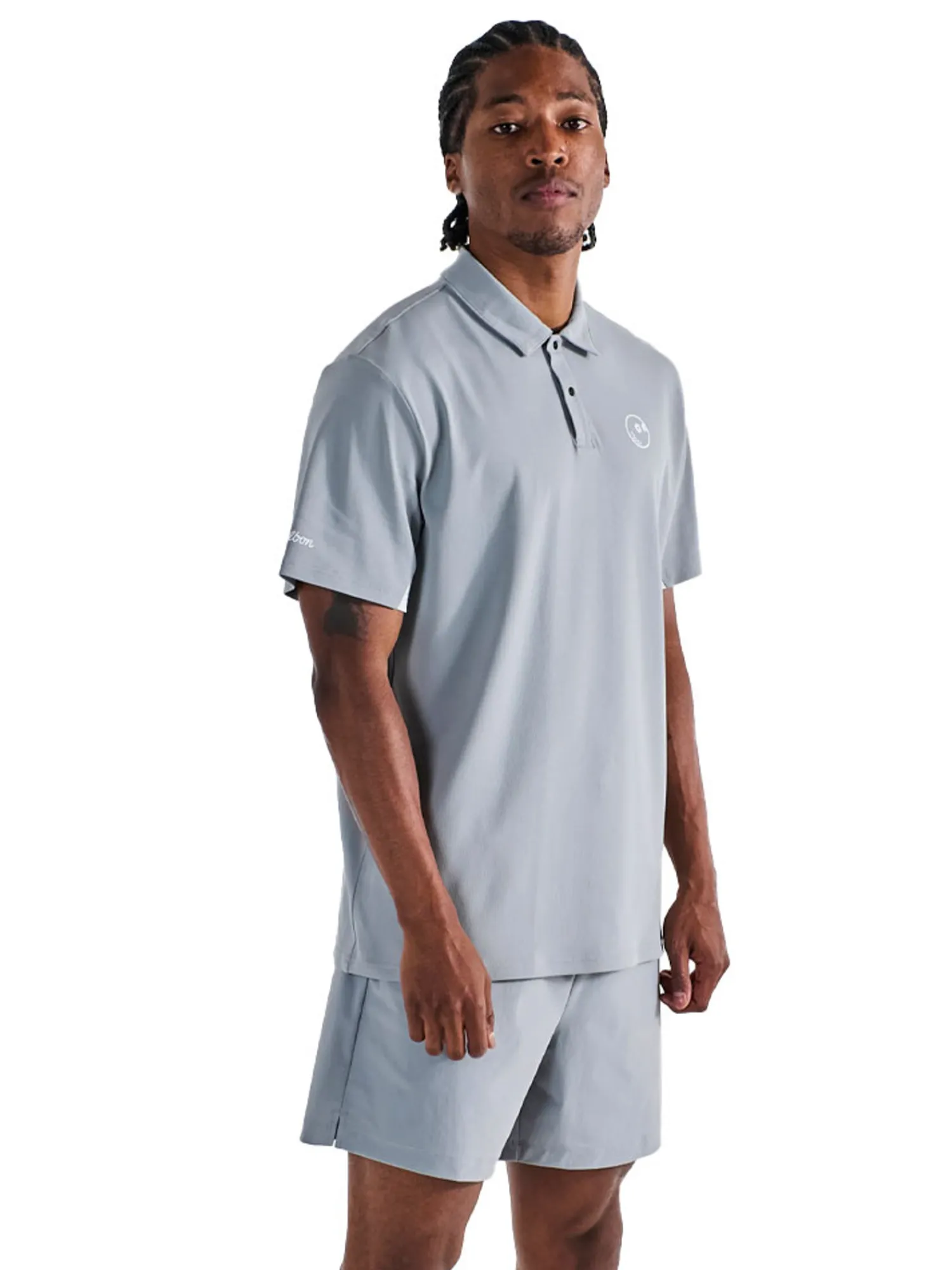 Malbon Shorts|Performance Poly Tech Short - Steel