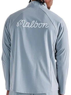Malbon Jumpers|Performance Raglan Quarter Zip - Steel