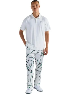 Malbon Shirts|Poly Performance Polo - White