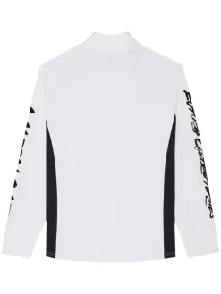 Malbon Jumpers|Poly Performance Quarter Zip - White
