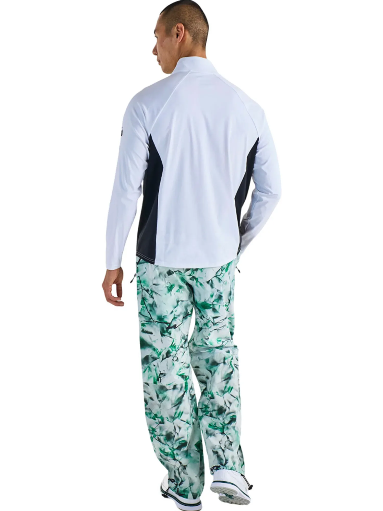 Malbon Jumpers|Poly Performance Quarter Zip - White