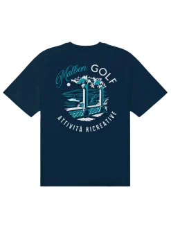 Malbon Shirts|Recreation T-Shirt - Navy
