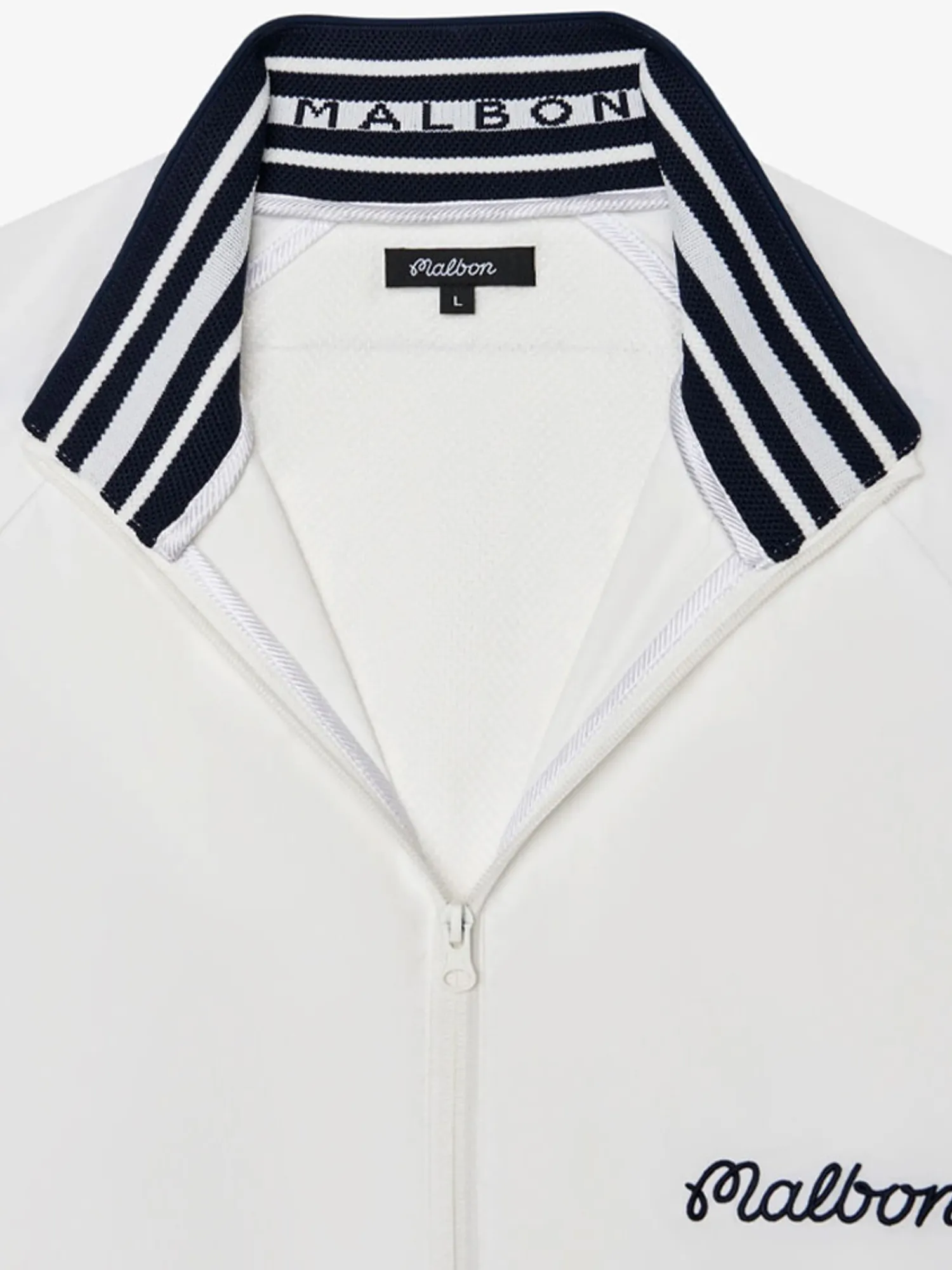 Malbon Jumpers|Wind & Rain Wear|Riva Nylon Jacket - White