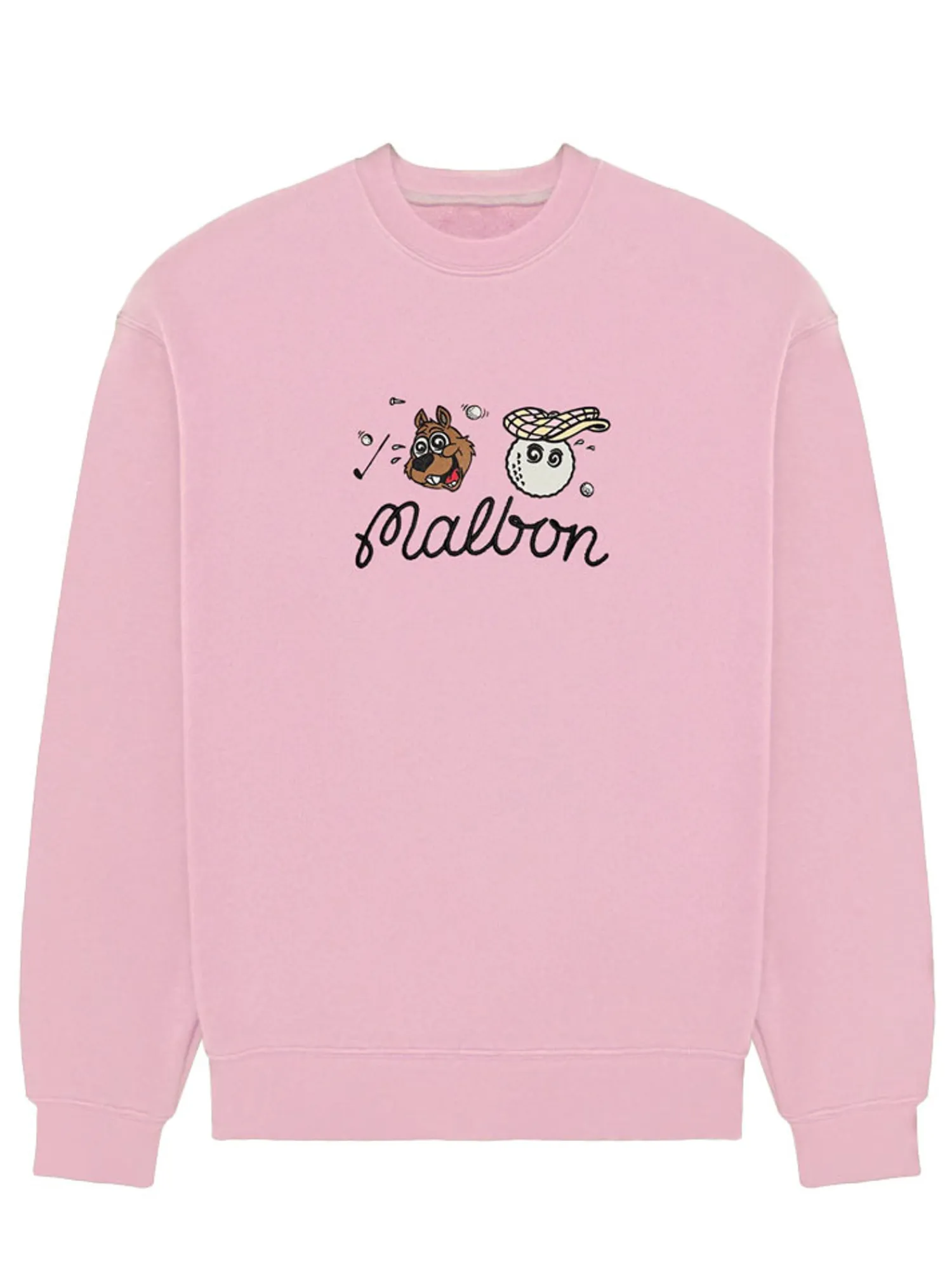 Malbon Jumpers|Two Man Scramble Crew Fleece - Pink