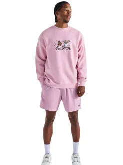 Malbon Jumpers|Two Man Scramble Crew Fleece - Pink