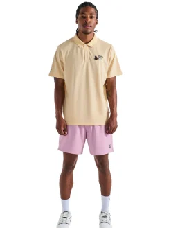 Malbon Shirts|Two Man Scramble Pique Polo - Light Khaki