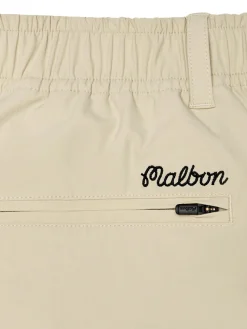 Malbon Shorts|Two Man Scramble Scooter Short - Light Khaki