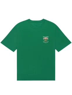 Malbon Shirts|Vacation Club SS Tee - Kelly Green