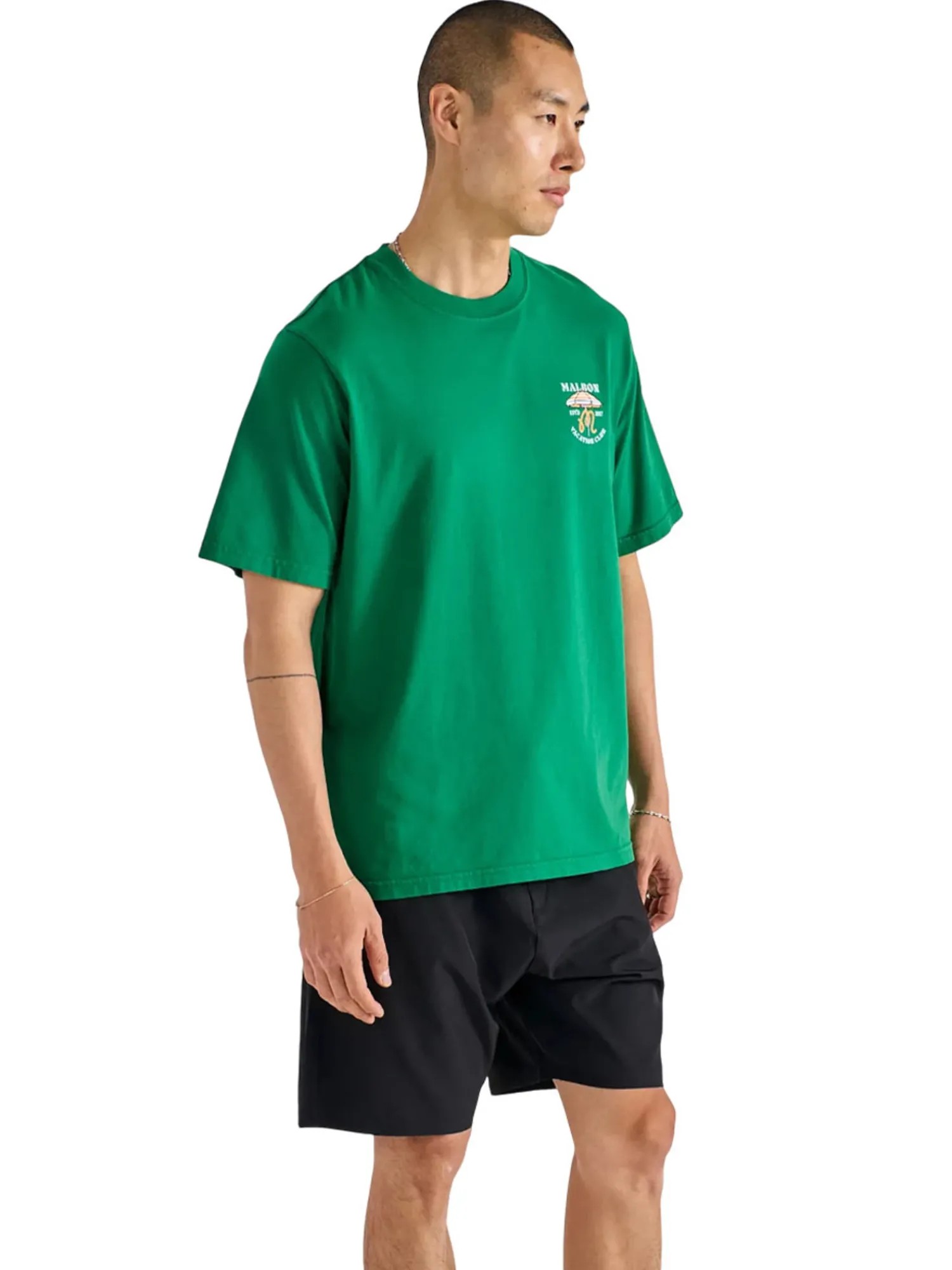 Malbon Shirts|Vacation Club SS Tee - Kelly Green