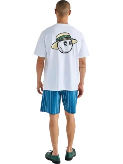 Malbon Shirts|Vacation Club SS Tee - White