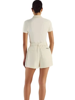 Malbon Shorts|Womens Amara Pleated Short - Ivory