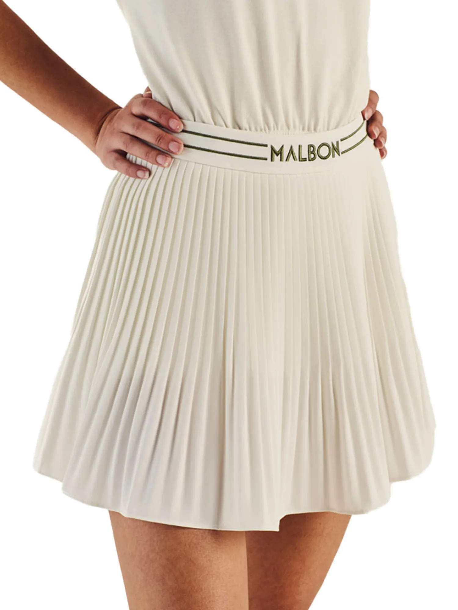 Malbon Skorts & Dresses|Womens Valentina Pleated Skirt - Ivory