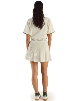 Malbon Skorts & Dresses|Womens Valentina Pleated Skirt - Ivory