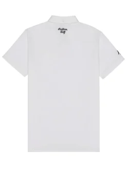 Malbon Shirts|x Jesper Parnevik Single Pocket Mercerized Cotton Jersey Polo - White
