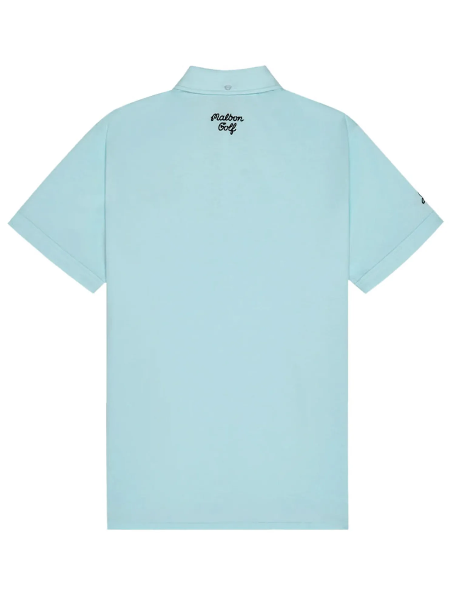 Malbon Shirts|x Jesper Parnevik Single Pocket Mercerized Cotton Jersey Polo - Aqua Blue