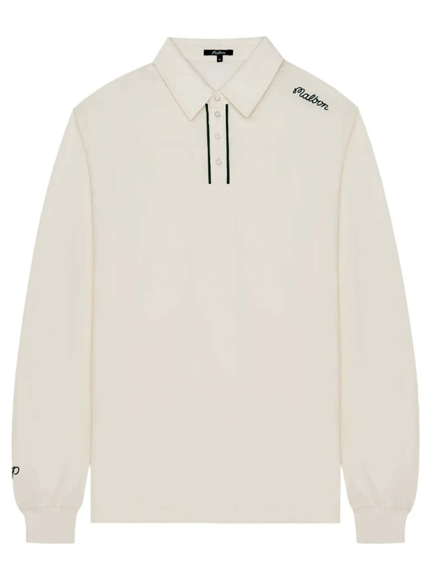 Malbon Shirts|x Jesper Parnevik Long Sleeve Modal Pique Polo - Cream