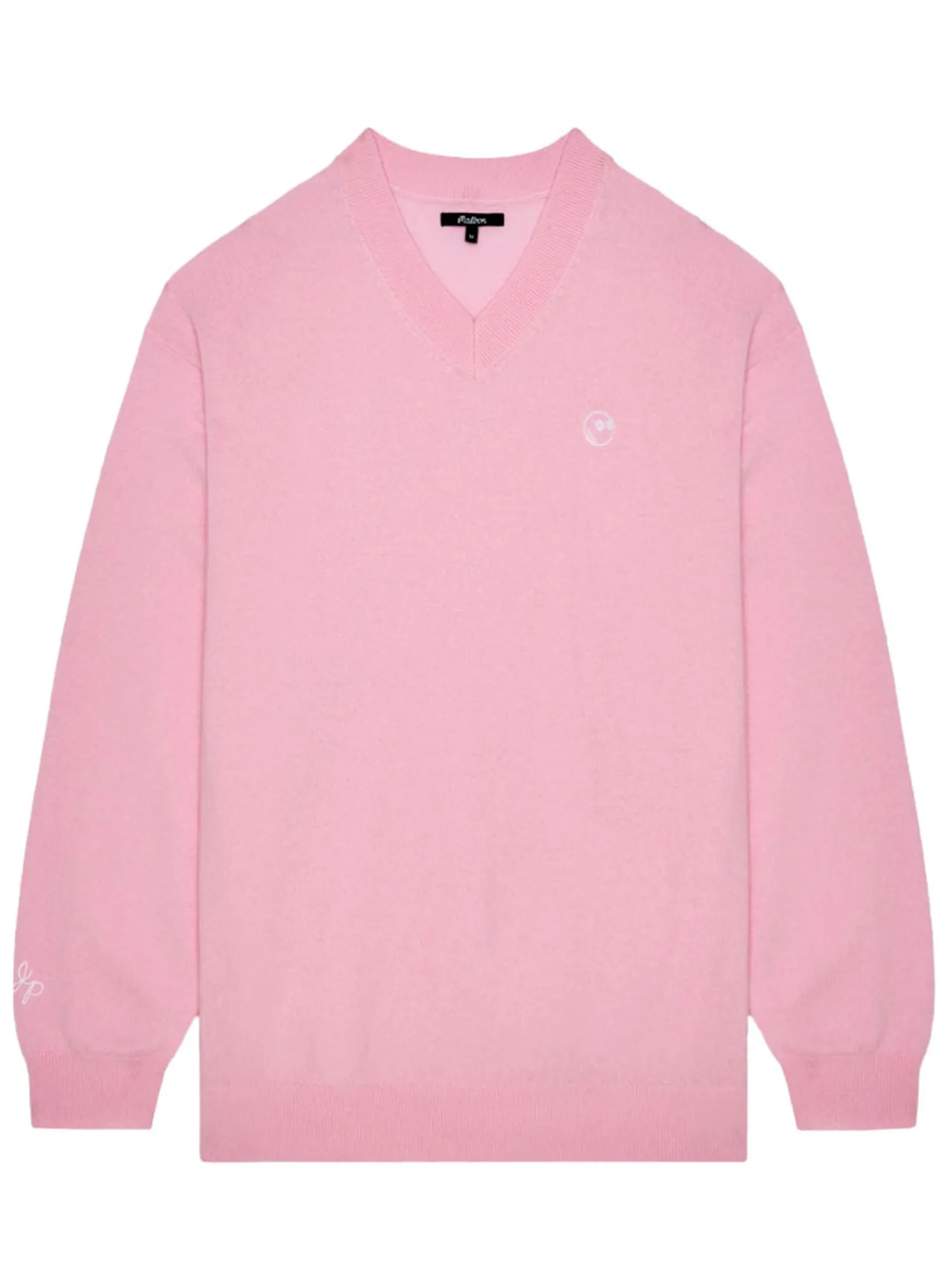 Malbon Jumpers|x Jesper Parnevik V-Neck Merino Wool Sweater - Pink