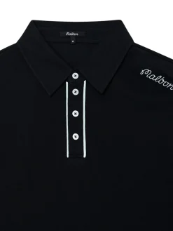 Malbon Shirts|x Jesper Parnevik Long Sleeve Modal Pique Polo - Black