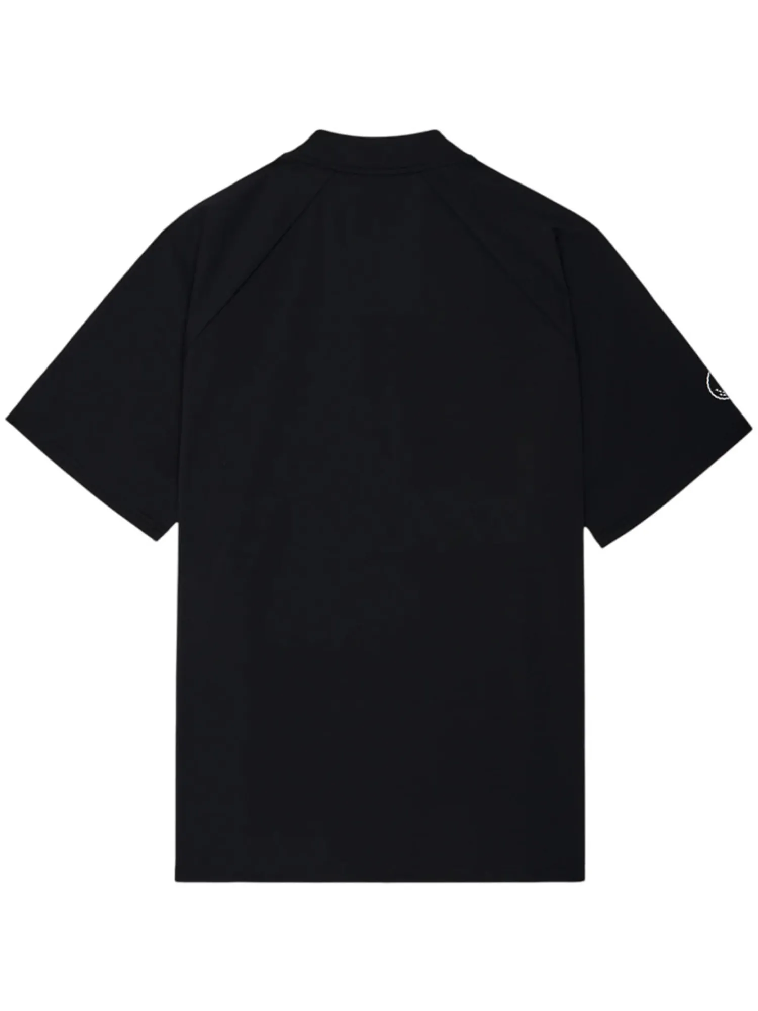 Malbon Shirts|Zip Raglan Blade Polo - Black