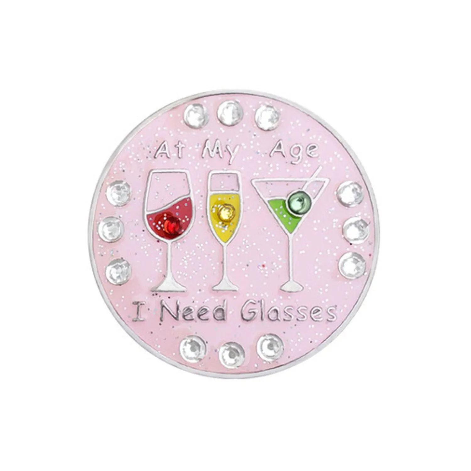 Navika Ball Markers|Crystal At My Age I Need Glasses Ball Marker