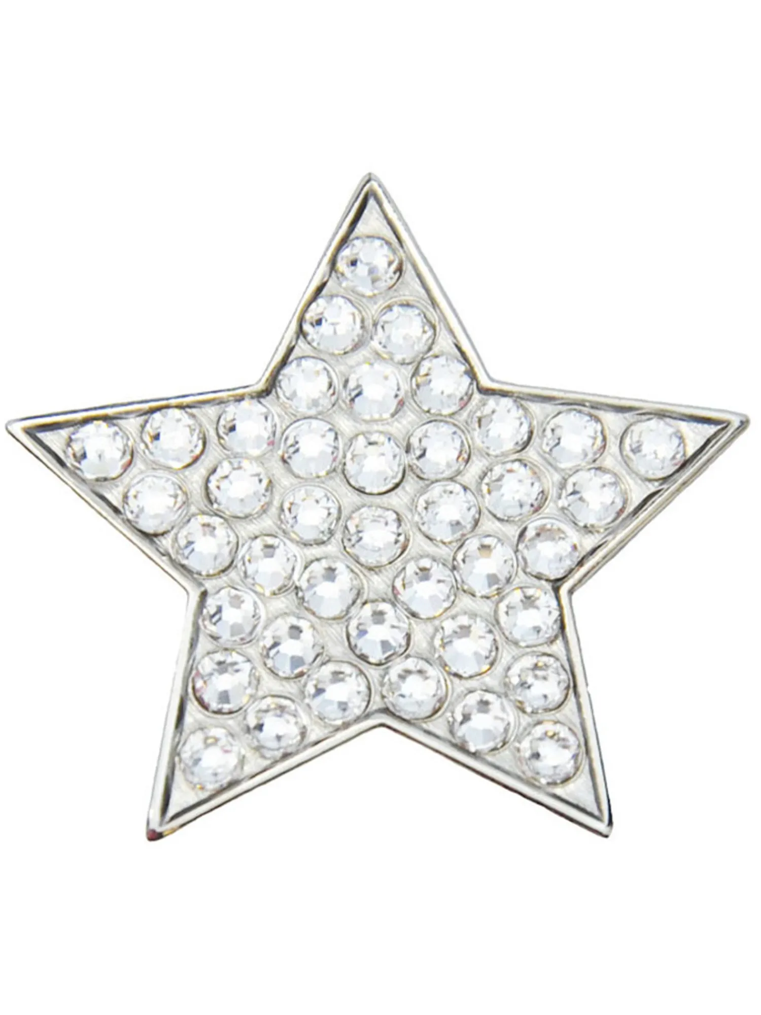 Navika Ball Markers|Crystal White Star Ball Marker