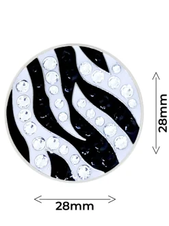 Navika Ball Markers|Crystal Zebra Ball Marker
