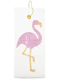 Navika Towels|Flamingo Golf Towel White