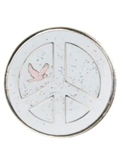 Navika Ball Markers|Glitzy Peace White Ball Marker