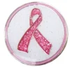 Navika Ball Markers|Glitzy Pink Ribbon Ball Marker
