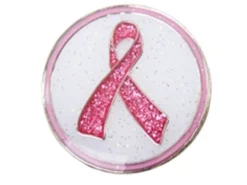 Navika Ball Markers|Glitzy Pink Ribbon Ball Marker