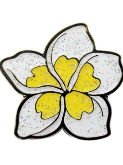 Navika Ball Markers|Glitzy Plumeria Ball Marker