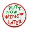Navika Ball Markers|Glitzy Putt Now Wine Later Ball Marker